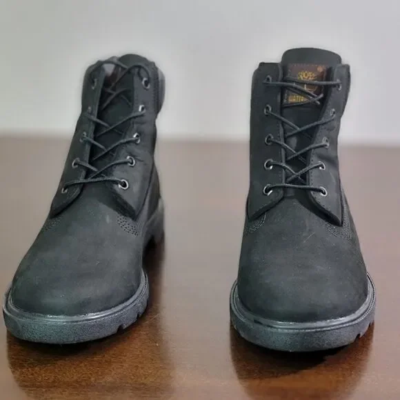 Timberland Premium Black Leather Boots Waterproof - Picture 3 of 12